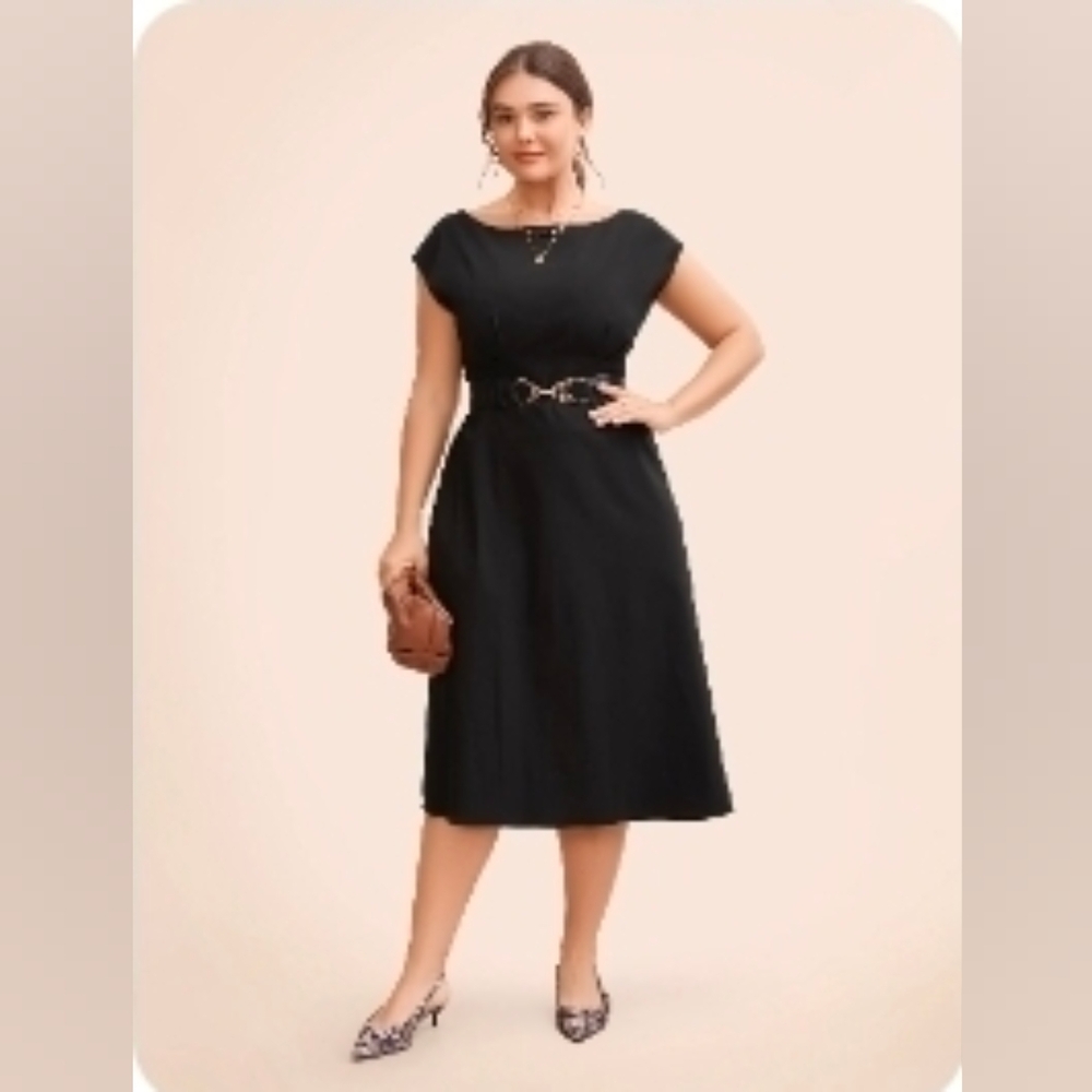 Bloomchic Elegant Black Sleeveless Dress 14/16